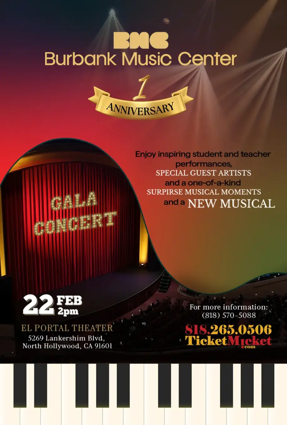 Burbank Music Center | Gala Concert