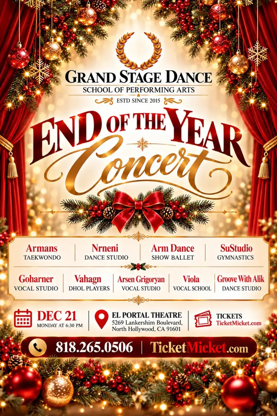 Grand Stage Dance | End of the Year Concert